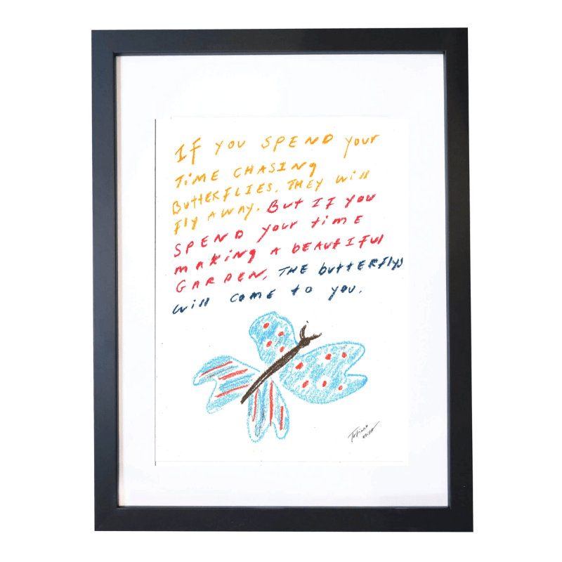 Butterfly Quote A3 Giclee print