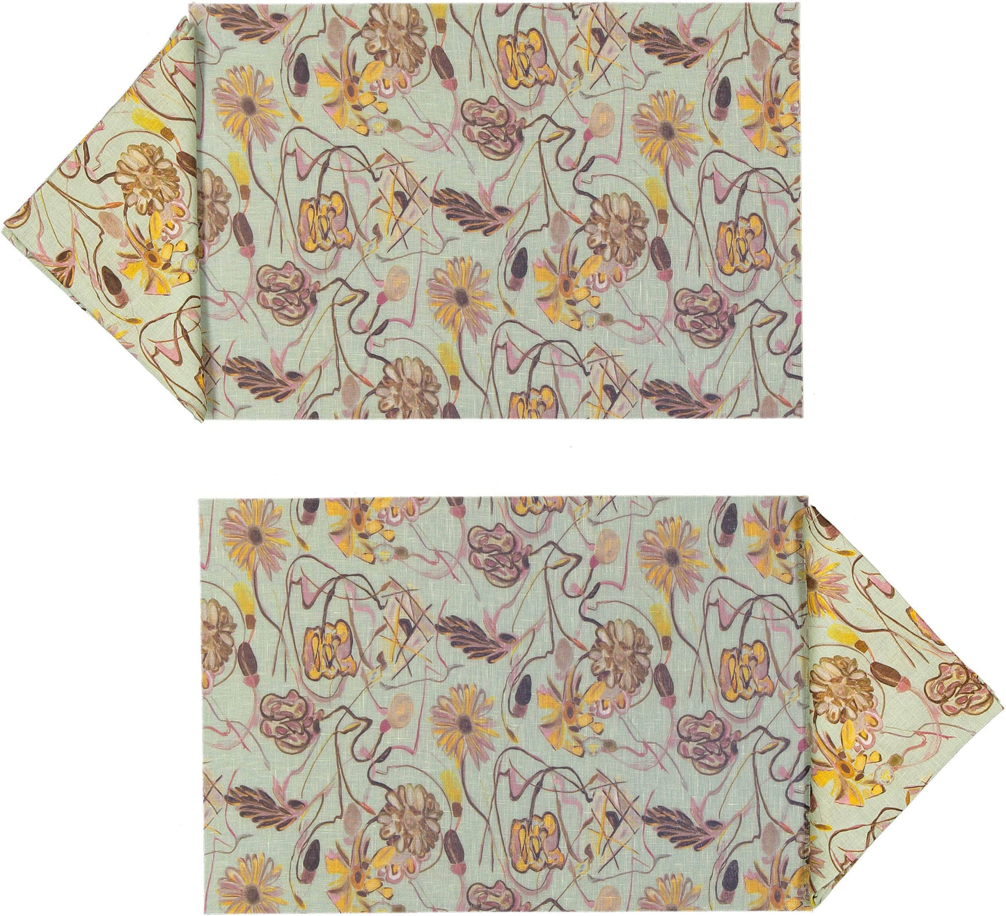 Bouquet Rectangular Placemats and Small Napkins Set of 2