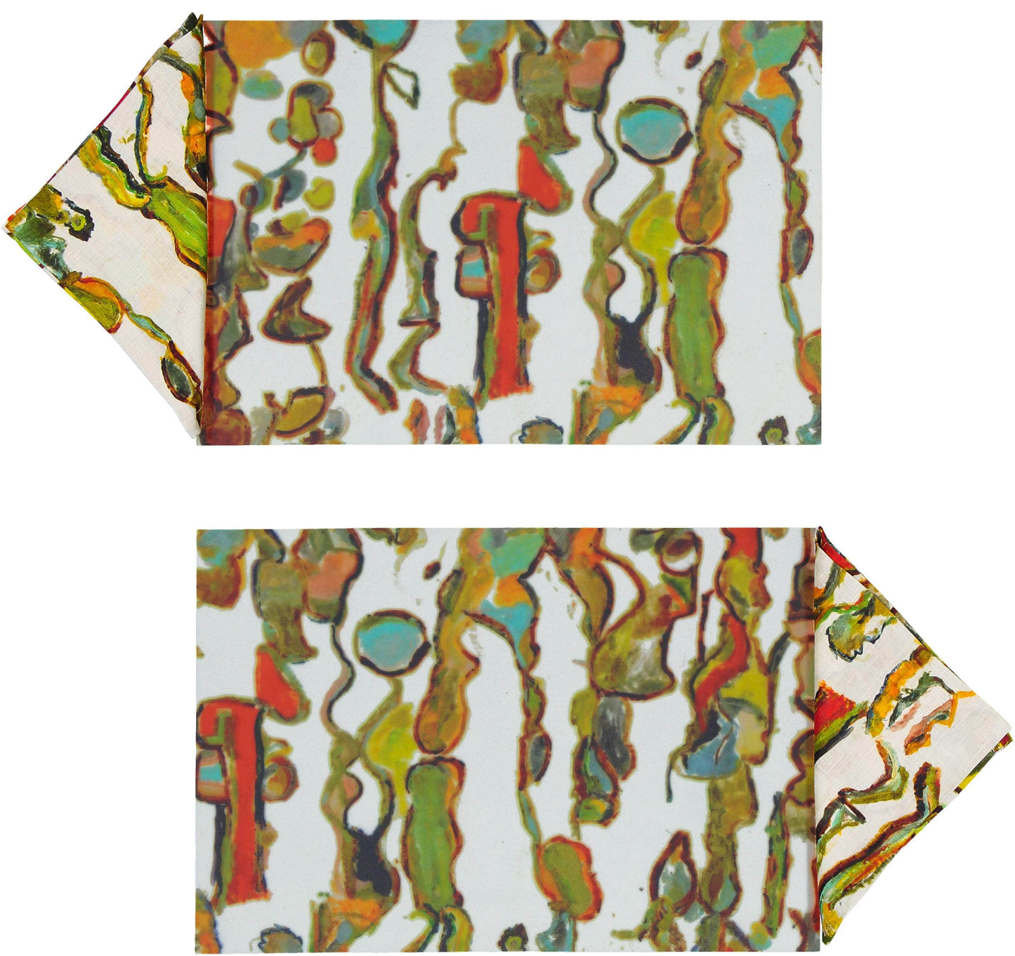 Stromboli Rectangular Placemats and Small napkins Set of 2