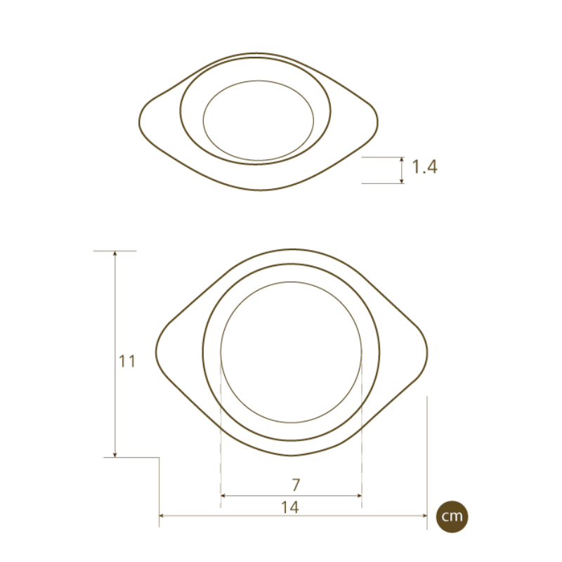 Two Coasters - Burnt Ochre