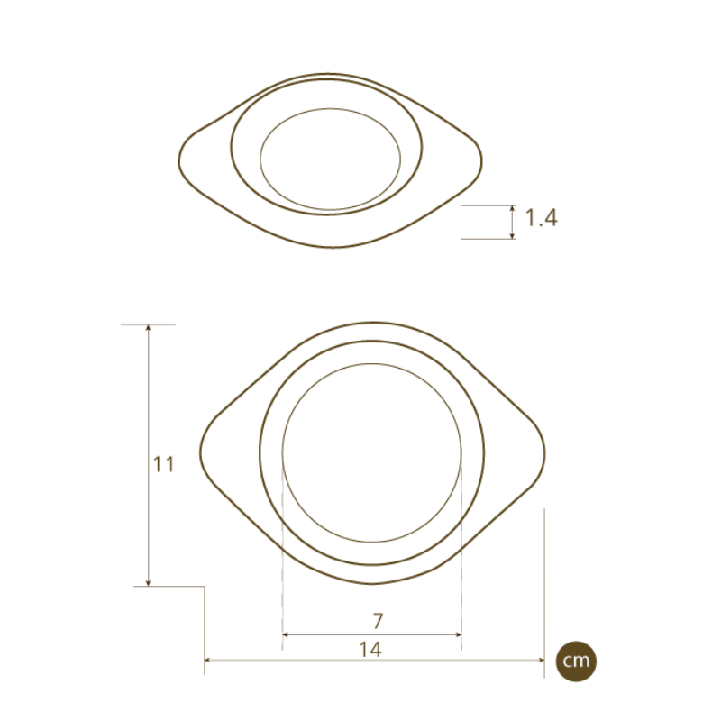 Two Coasters - Tobacco