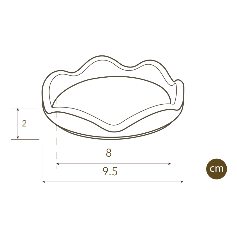 Set of 2 Coasters - Tobacco