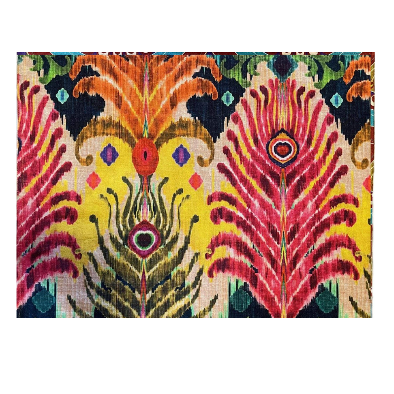 Matthew Williamson Cotton Placemats Peacock Feather Set of 2