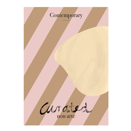 Curated - Mustard Shape Poster Print