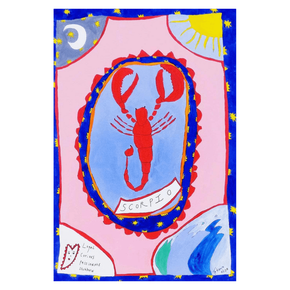Scorpio Horoscope Art Print