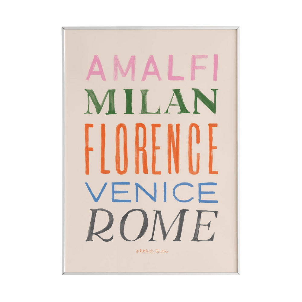 Italian Cities Art Print