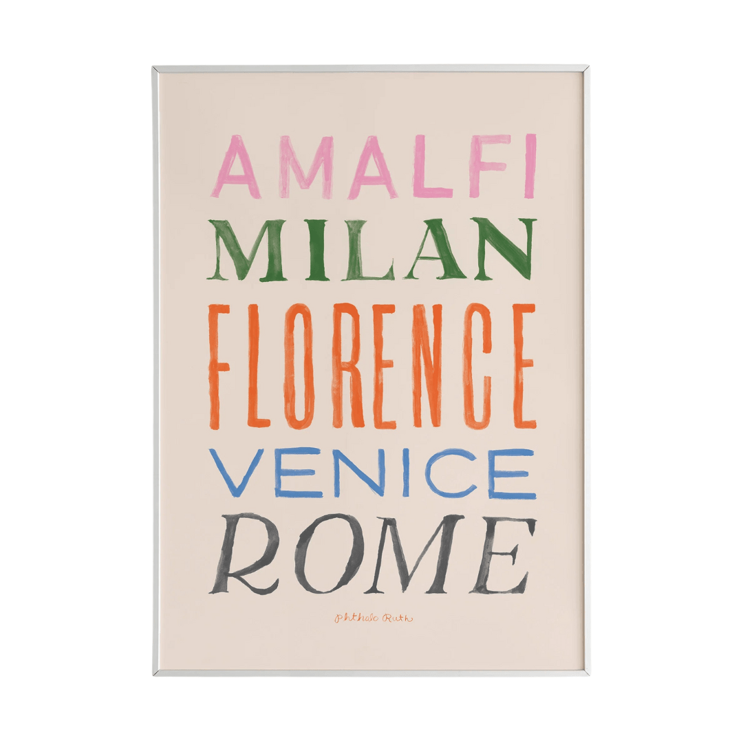 Italian Cities Art Print