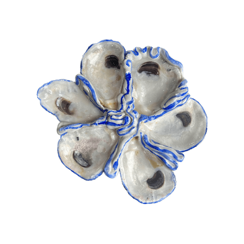 Oyster Serving Dish with Tulip