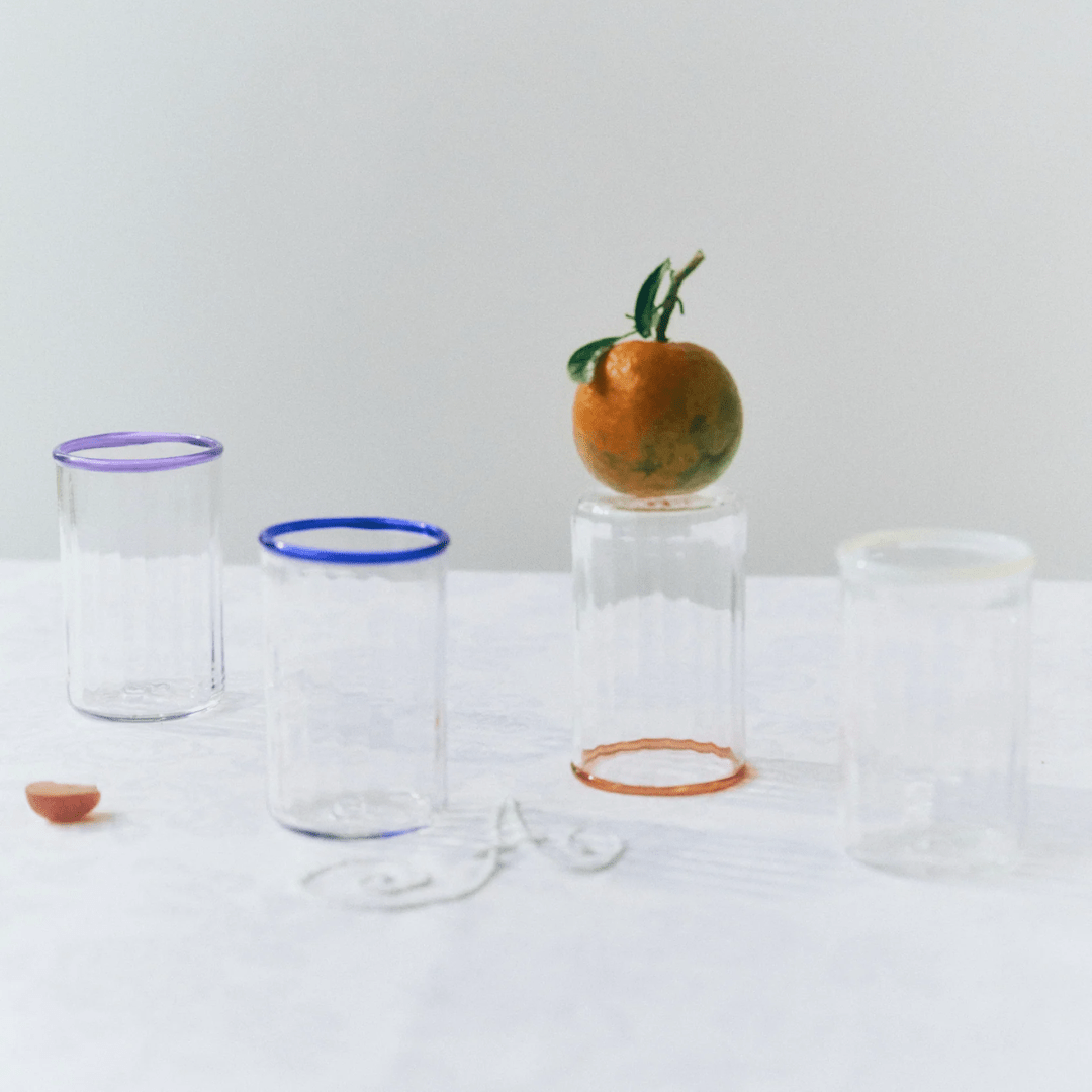 Peter Glass Multi Colours Small - Set of Four Mixed