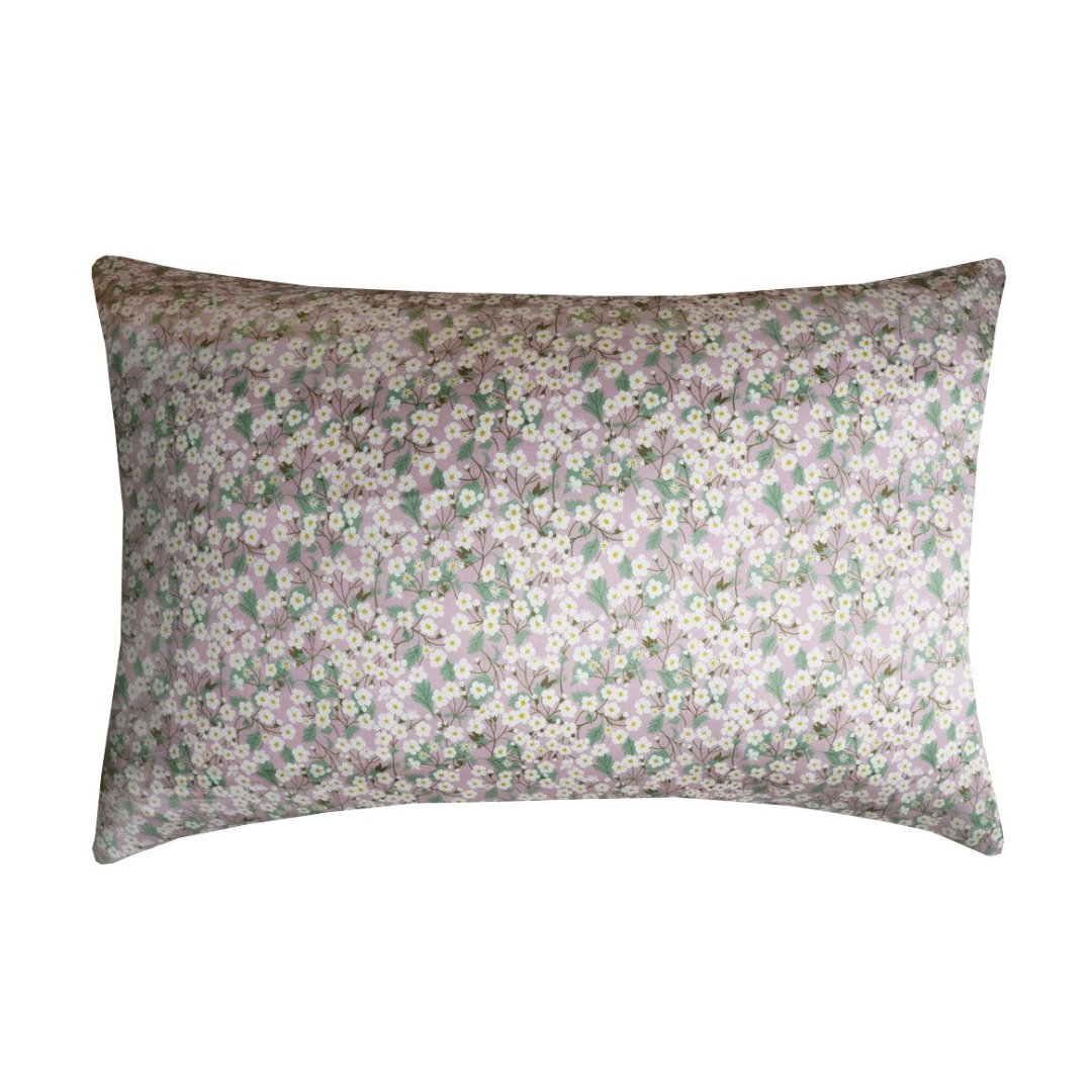 Silk Pillowcase Made With Liberty Fabric Mitsi Powder Pink