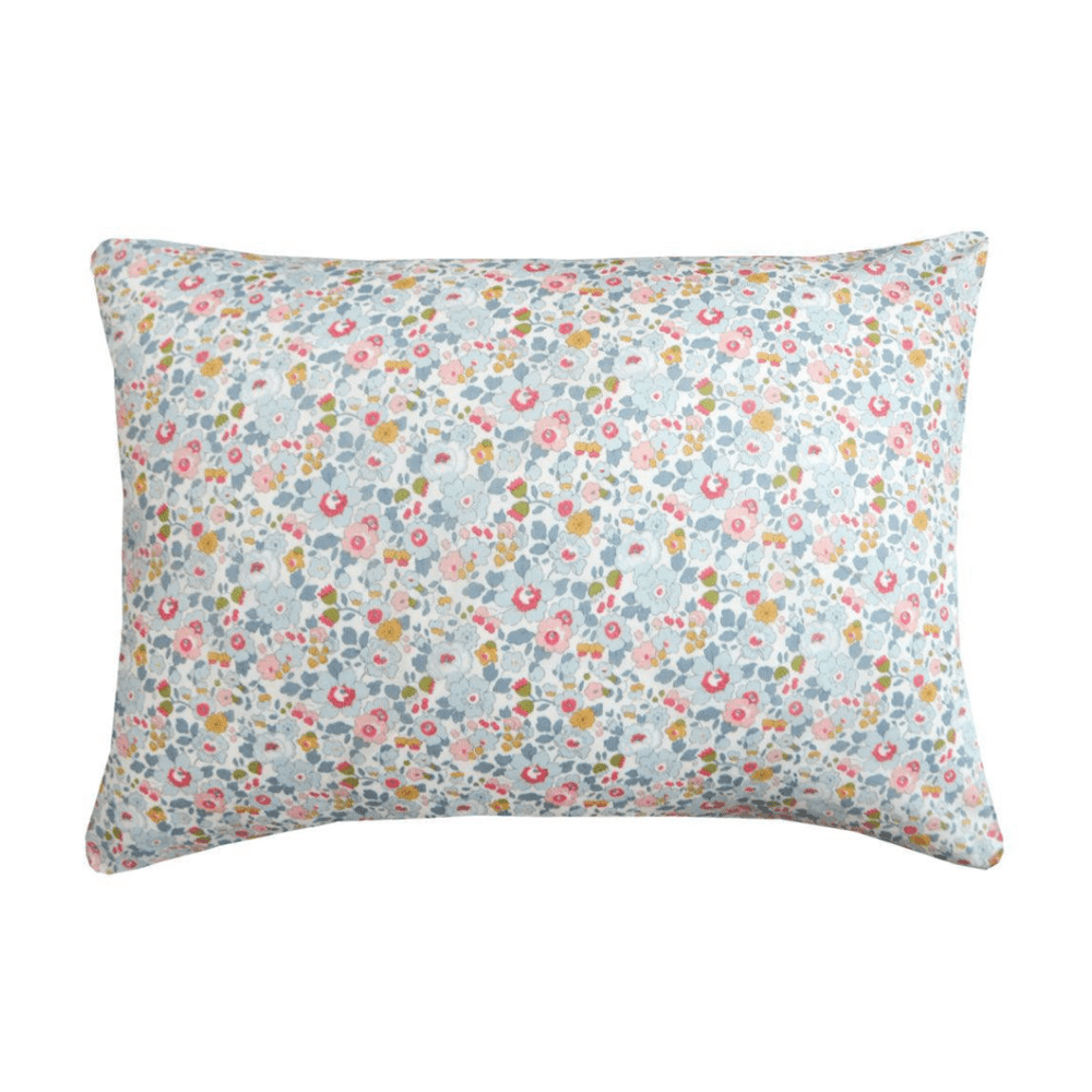 Pillowcase Made With Liberty Fabric Betsy Grey