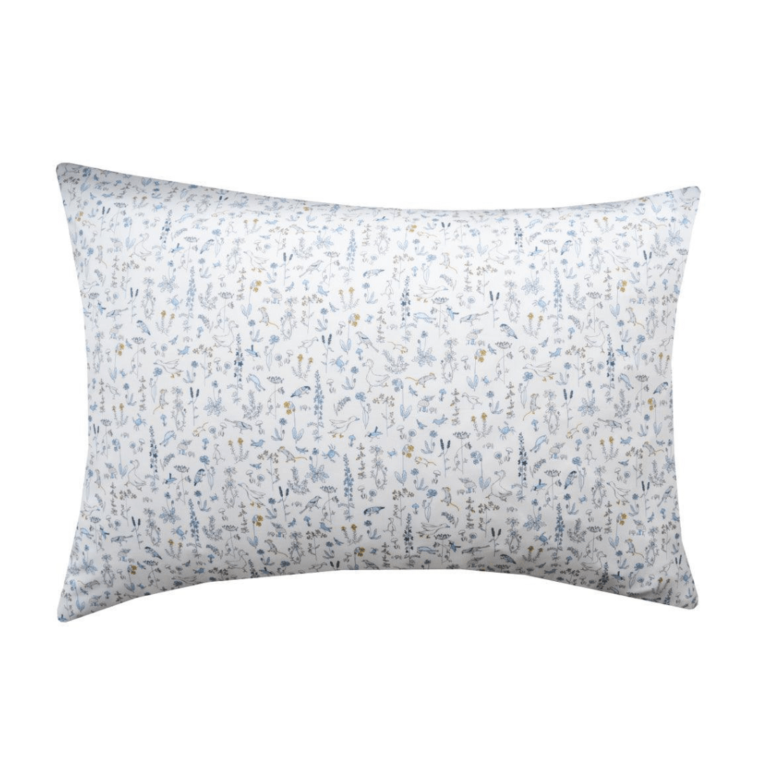 Pillowcase Made With Liberty Fabric Theo Blue