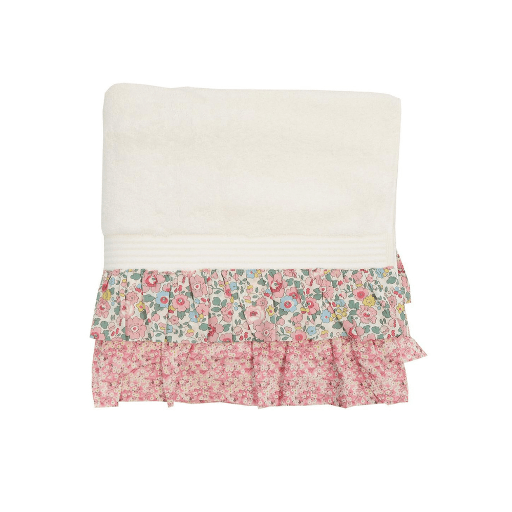 Ruffle Edge Towel Made With Liberty Fabric Betsy & Mitsi Valeria