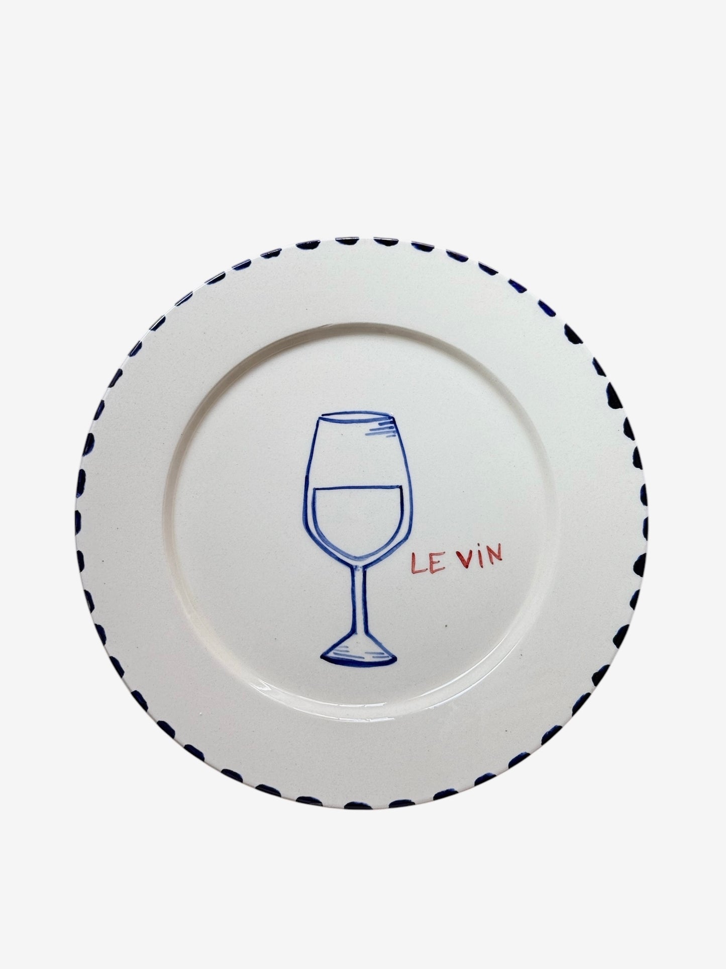 Dining Plates in L’apéritif Drinks Design - Set of 4