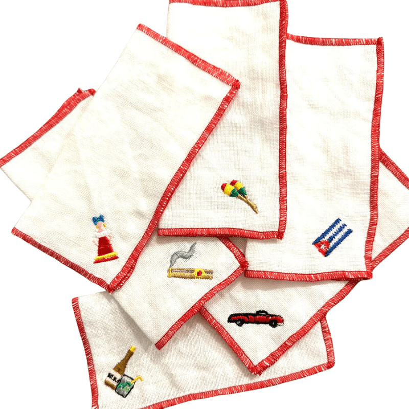 Cuba Cocktail Linen Napkins