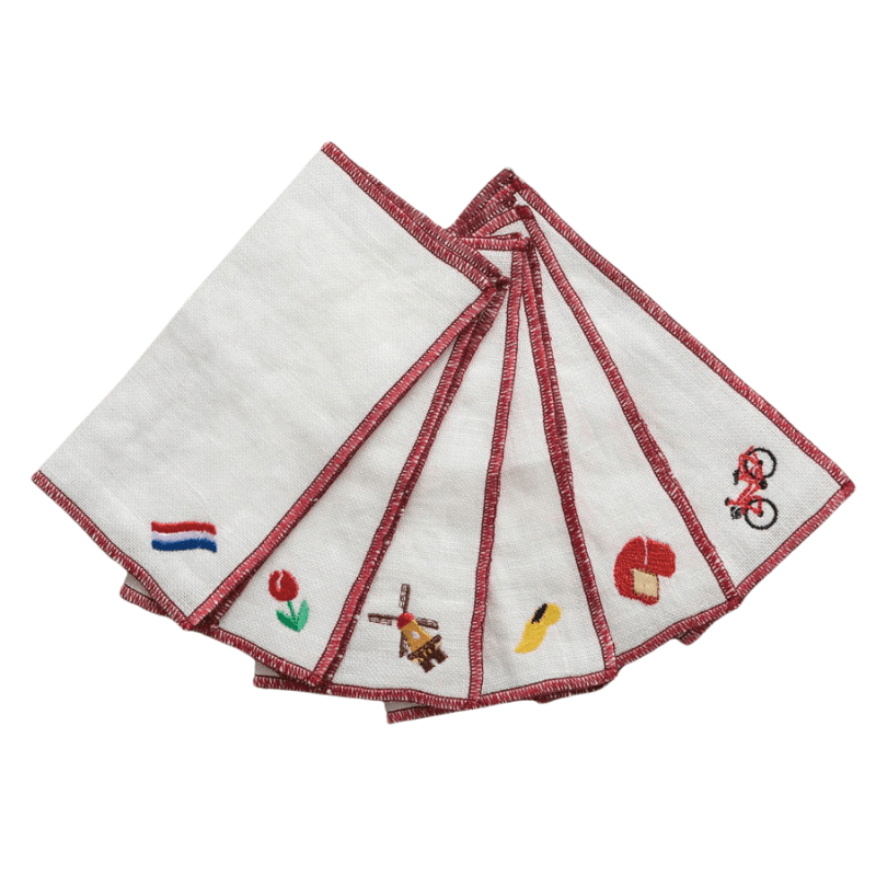 Netherlands Cocktail Linen Napkins
