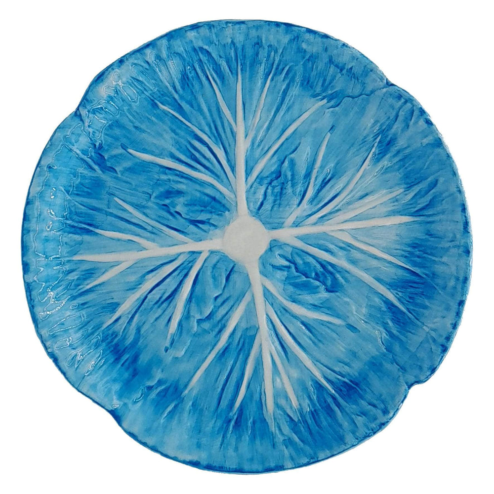 Handpainted Ceramic Plates - Radicchio Collection Blue Serving Plate