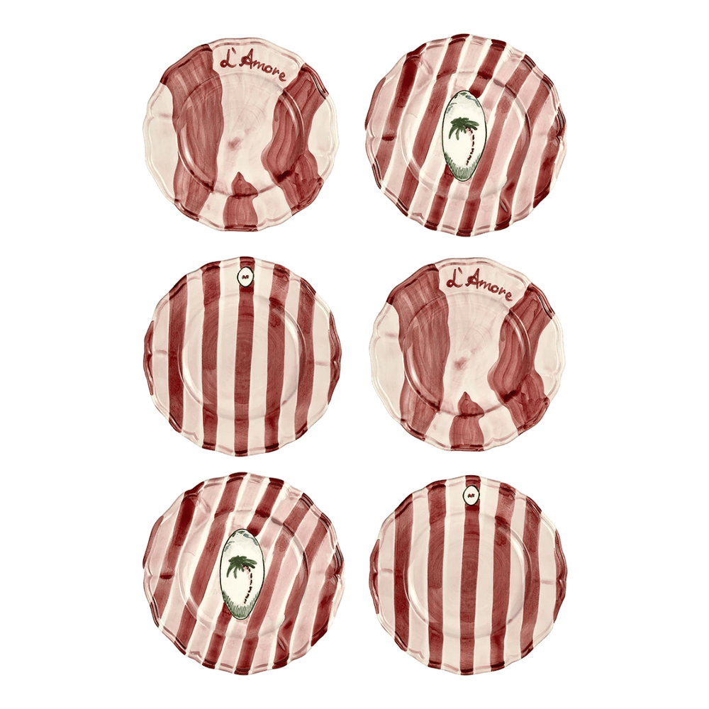 Spring- Set of 6 Plates