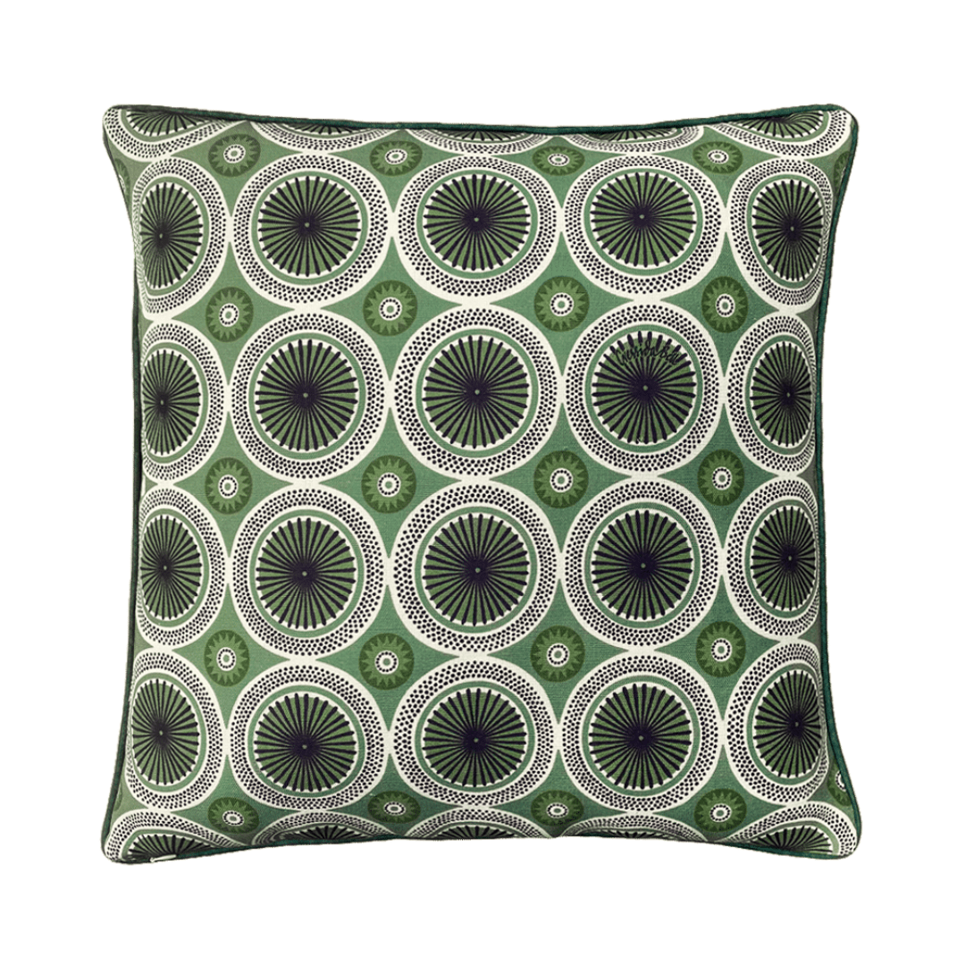 Parasol Cushion Cover with Piping - Sage Green