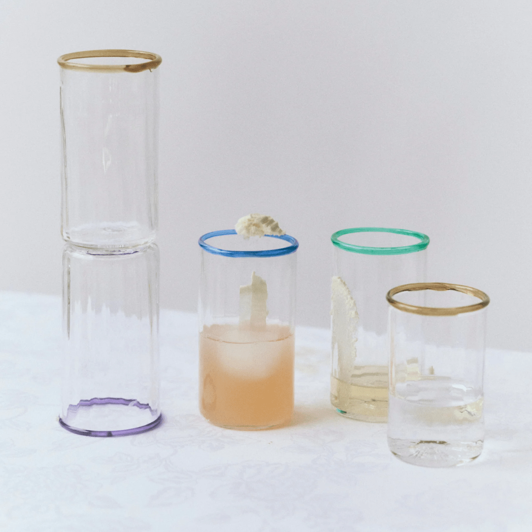 Peter Glass Green Large - Set of Four