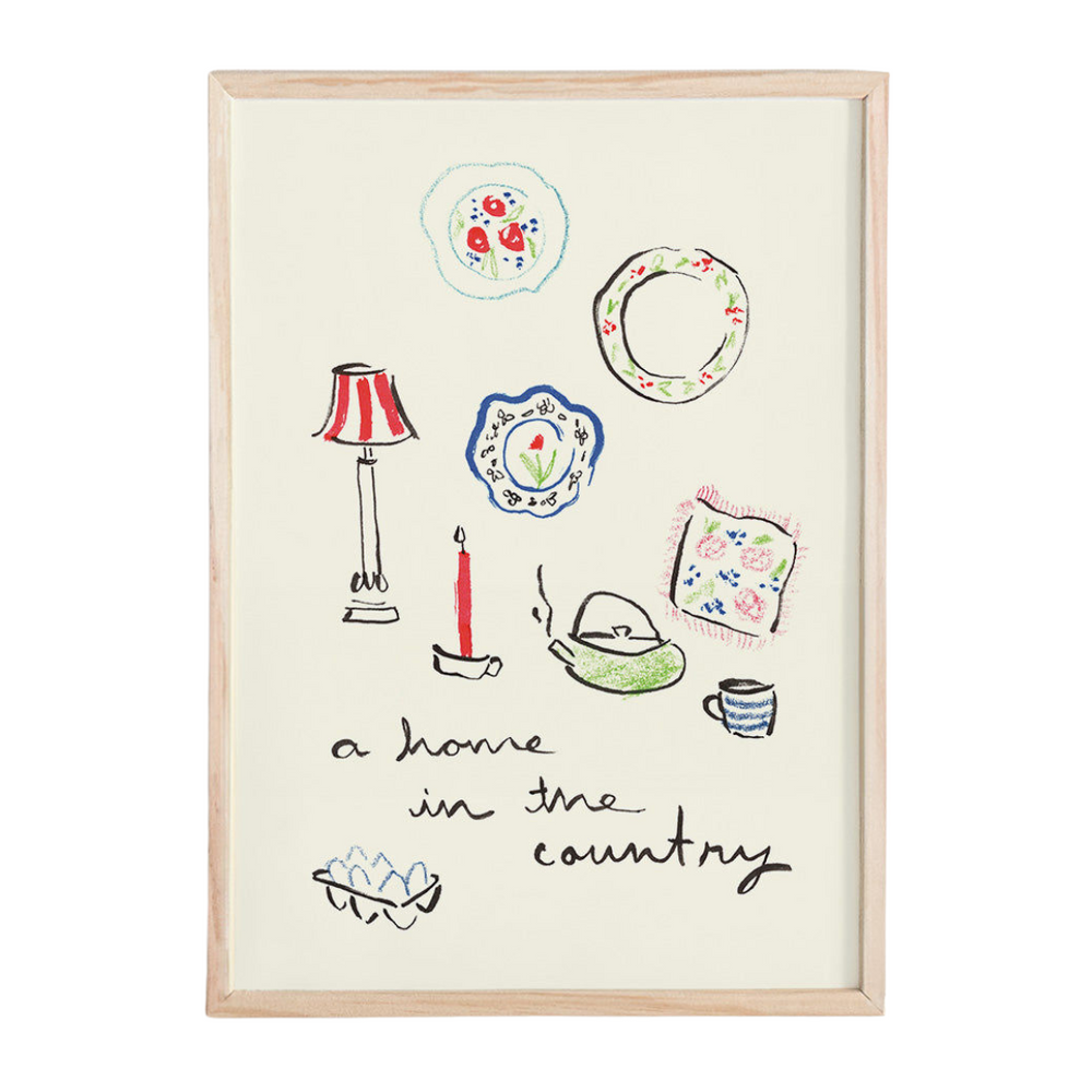 “A Home in the Country” Mini Art Print