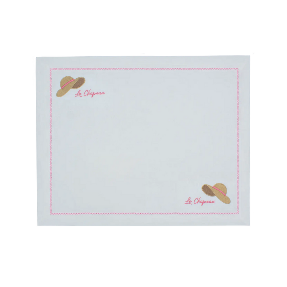Linen Placemat "Le Chapeau"
