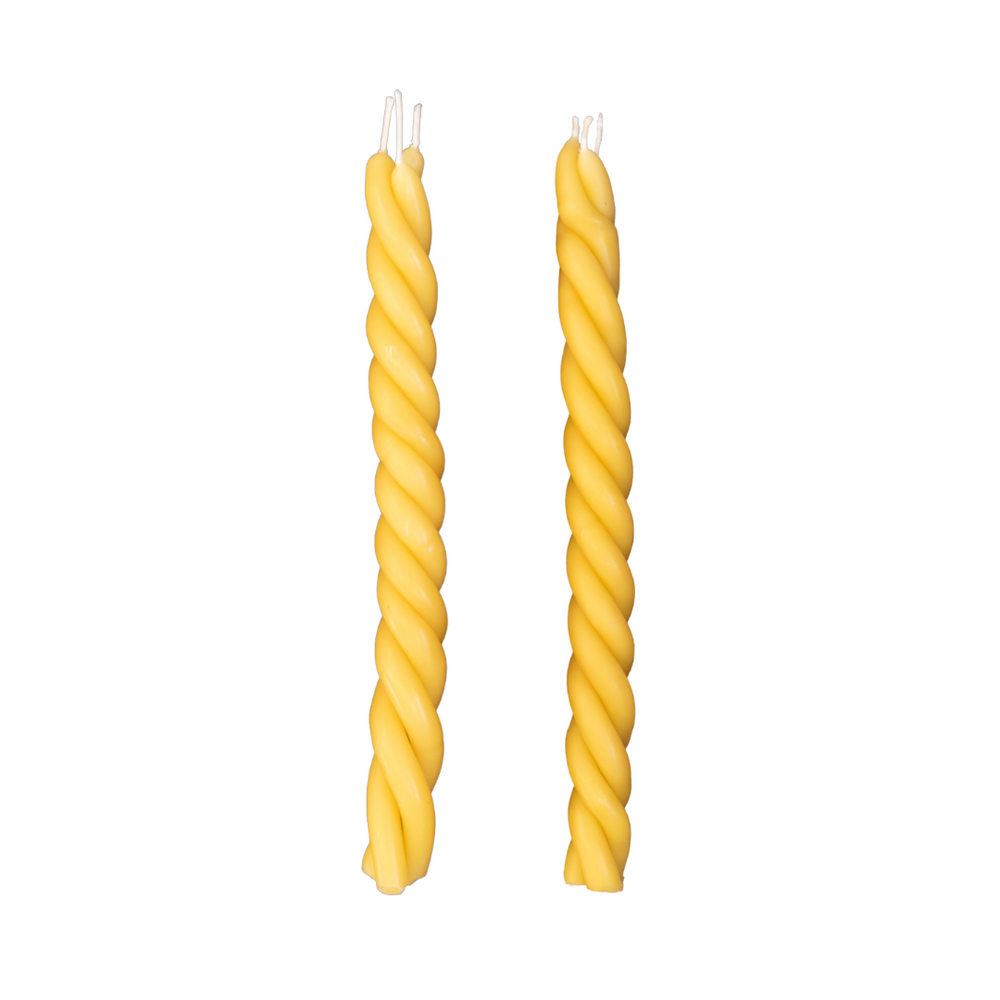 The Braided Beeswax Candle Set