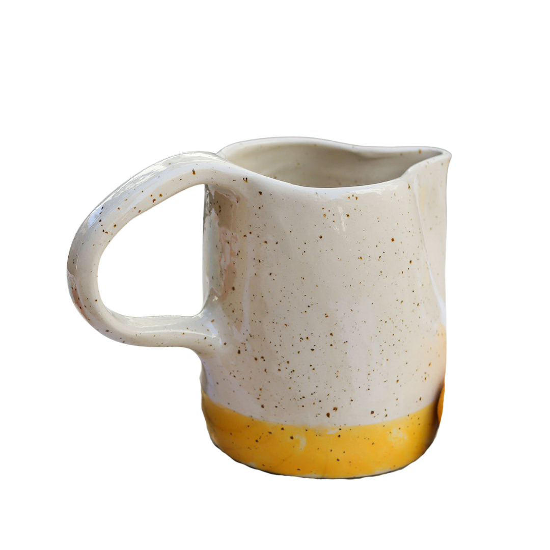 Handcrafted Carafe with Coloured Glaze