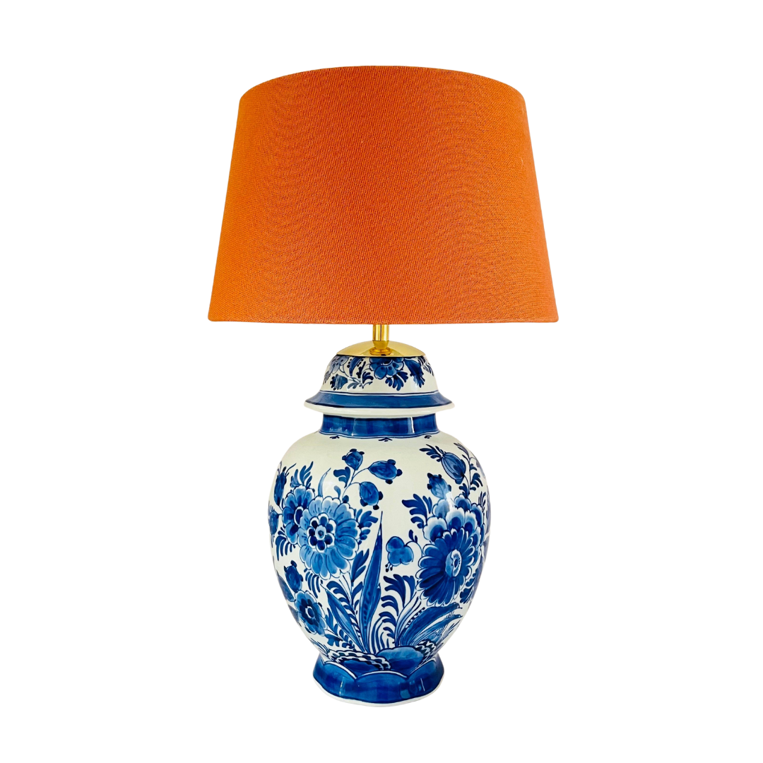 Antique ‘De Porceleyne Fles’ Delft Lamp
