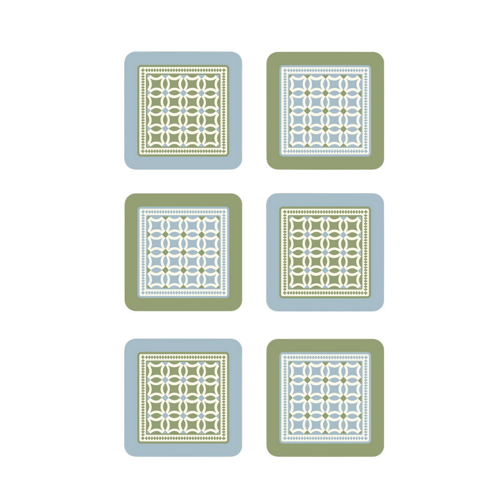 Lattice Set of 6 Coasters