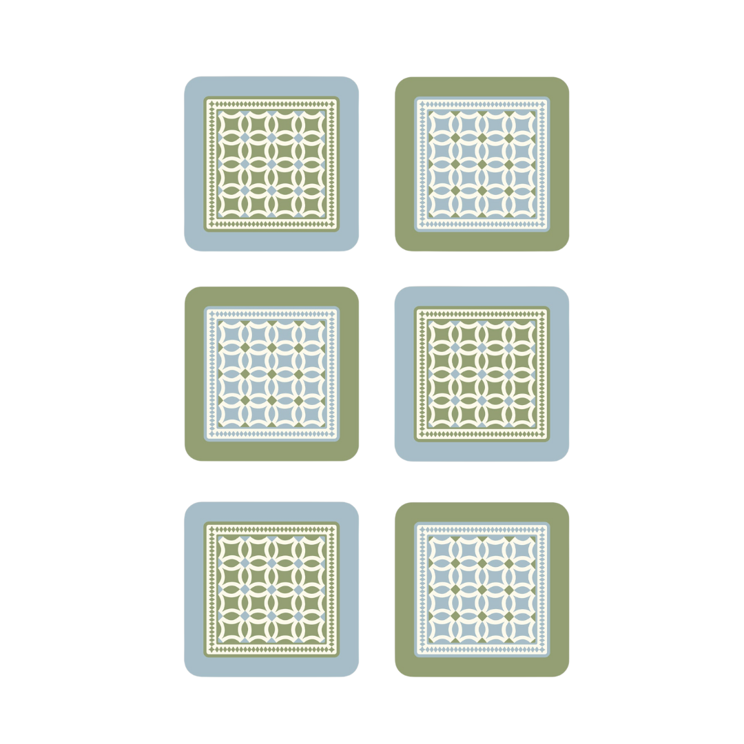 Lattice Set of 6 Coasters
