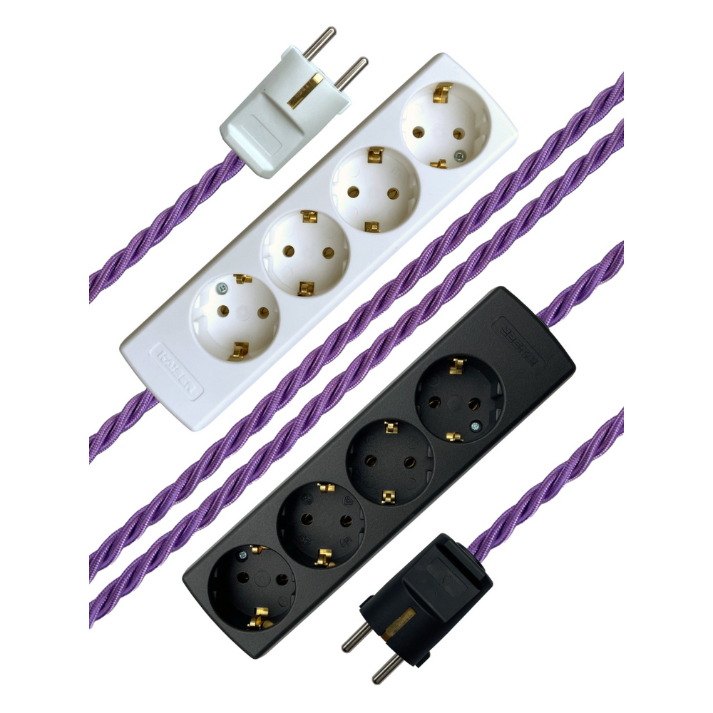 Violet - Lola's Leads EU Fabric Extension Cable