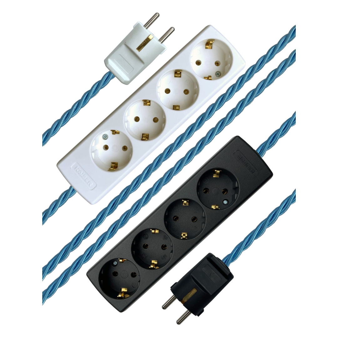 Azure - Lola's Leads EU Fabric Extension Cable