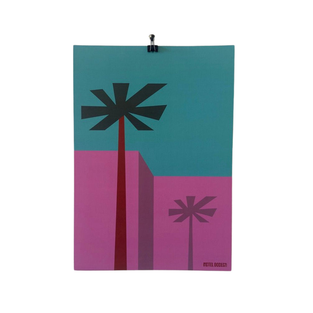 Sunset Palm A3 Print