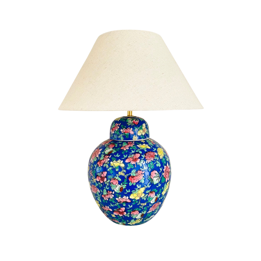 Antique Flower Jar Lamp