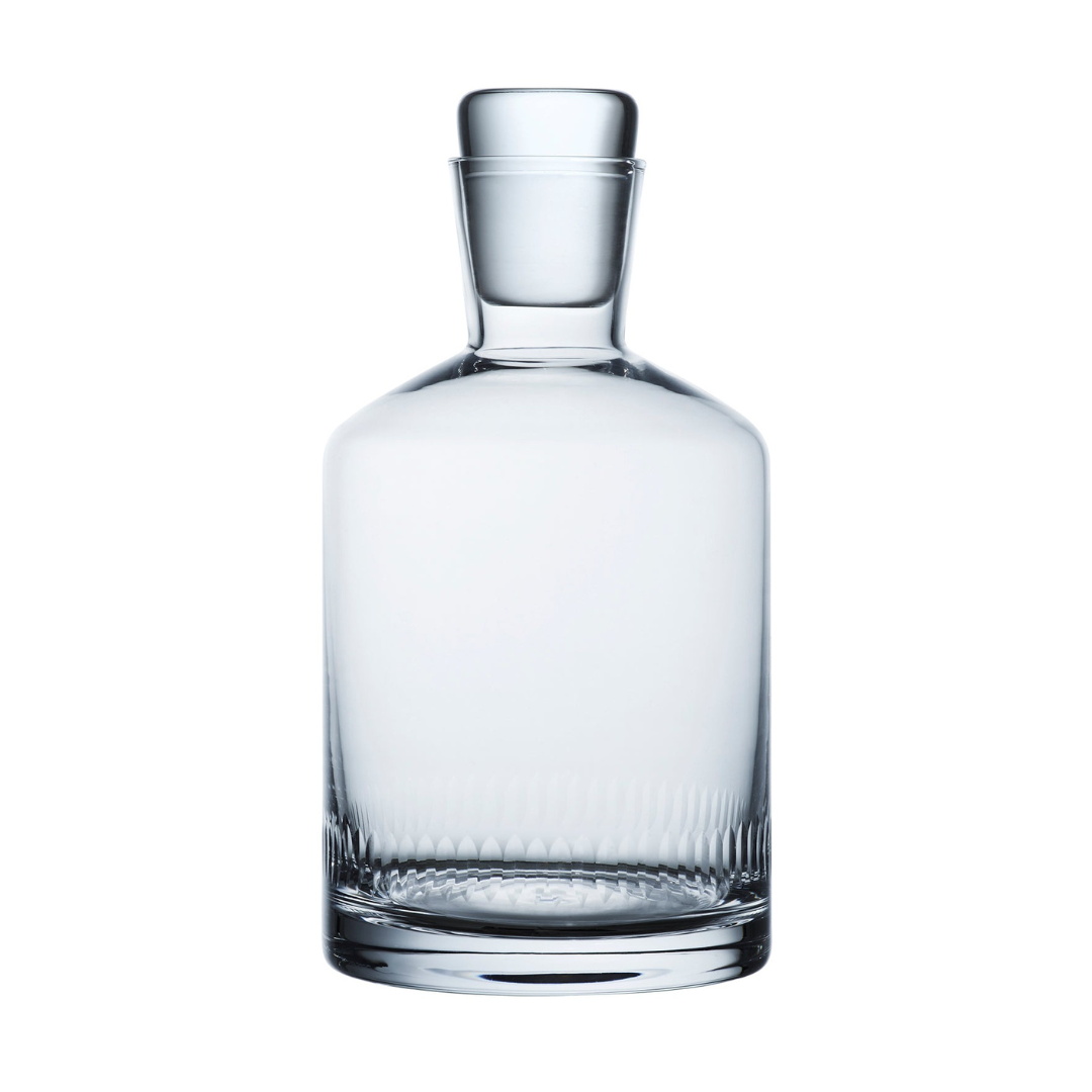 A Crystal Decanter with Spears Design