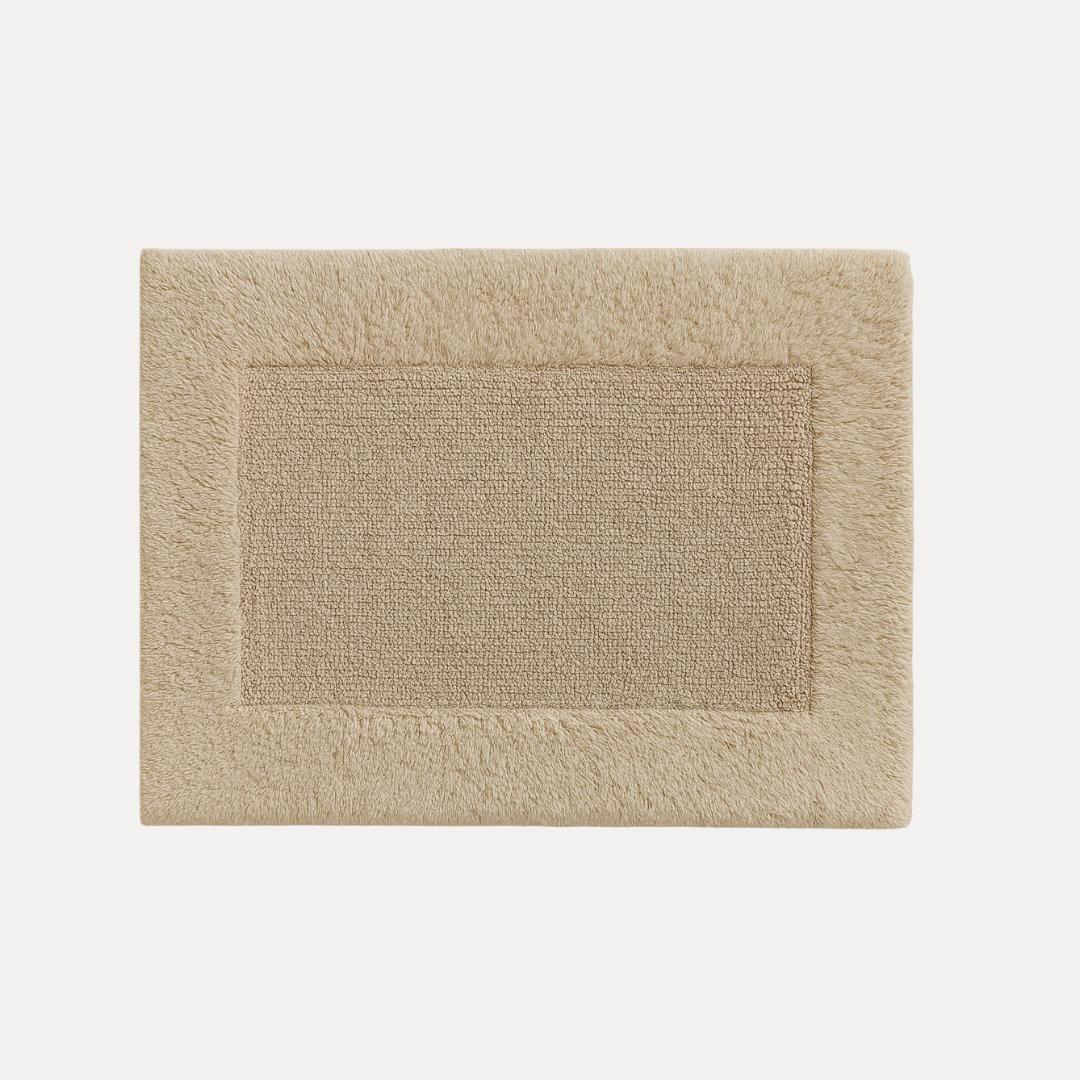 Beige Cotton Bath Mat 2100gr