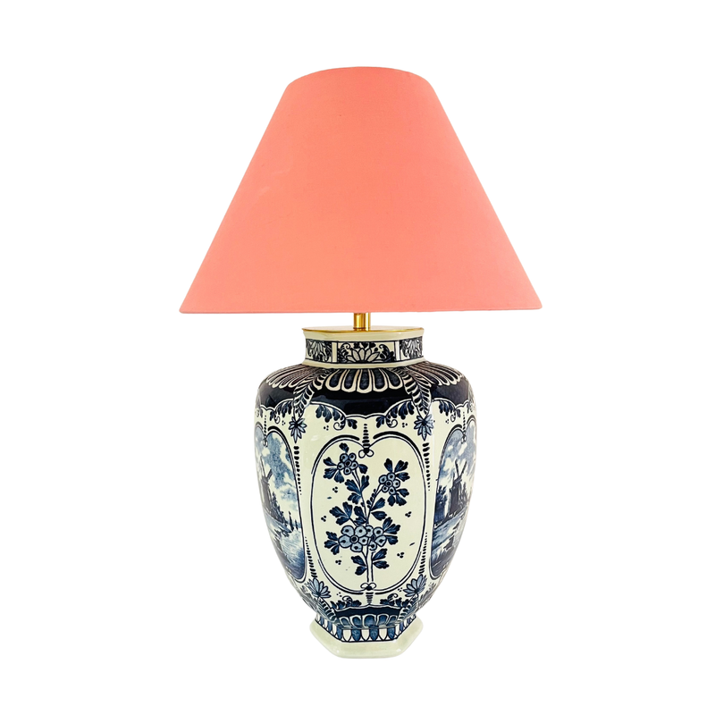 Antique Delft Lamp