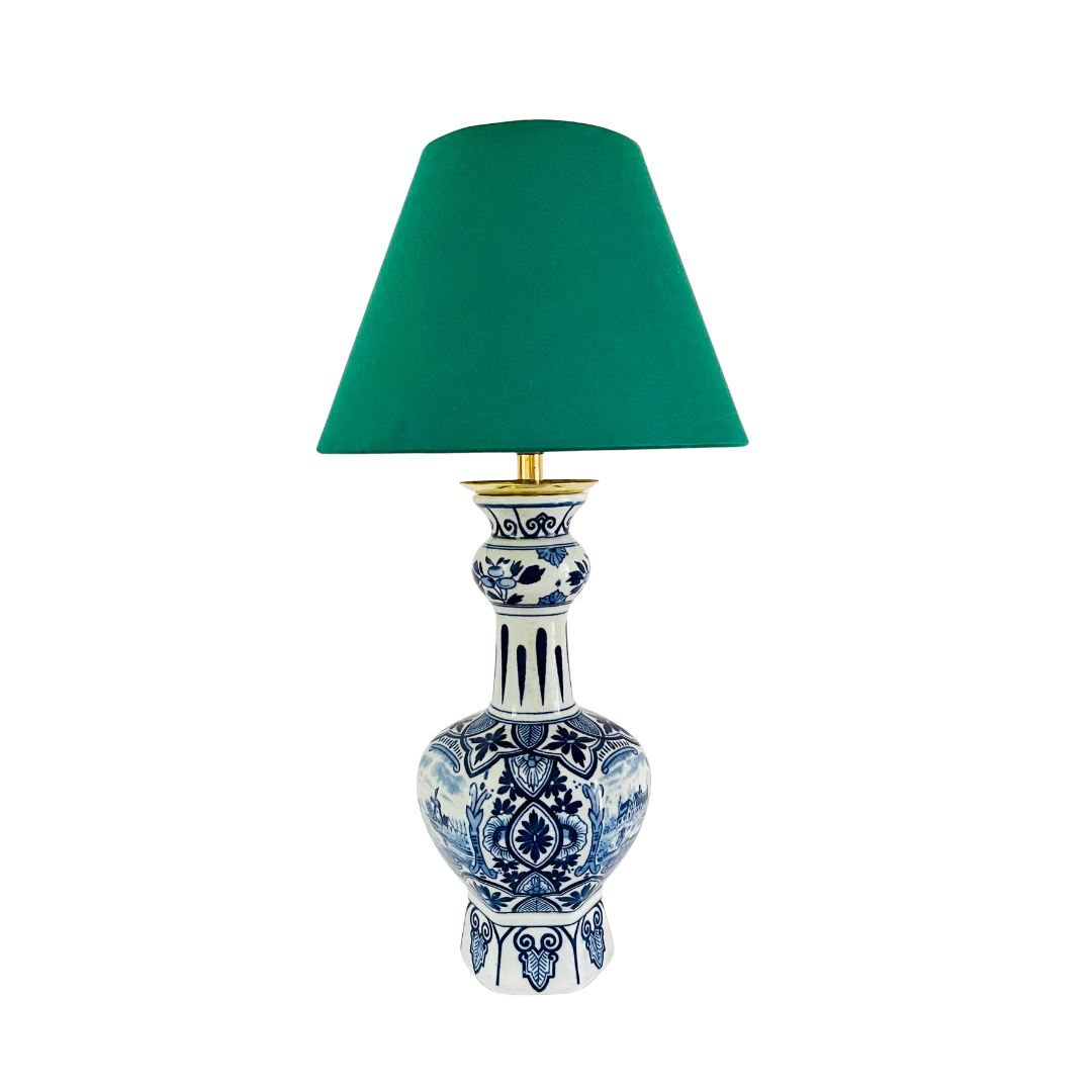Antique Delft ‘Knobbelvaas’ Lamp