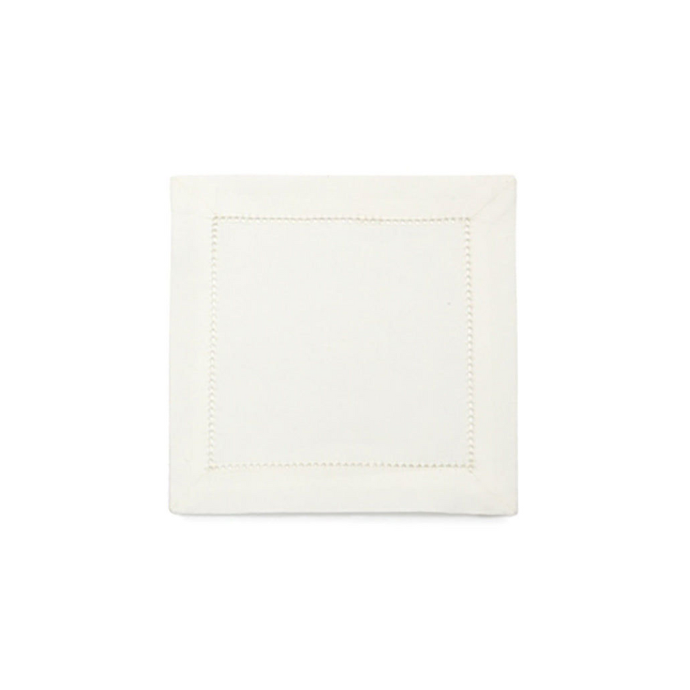 Set of 6 Hemstitch Square Cocktail Napkins