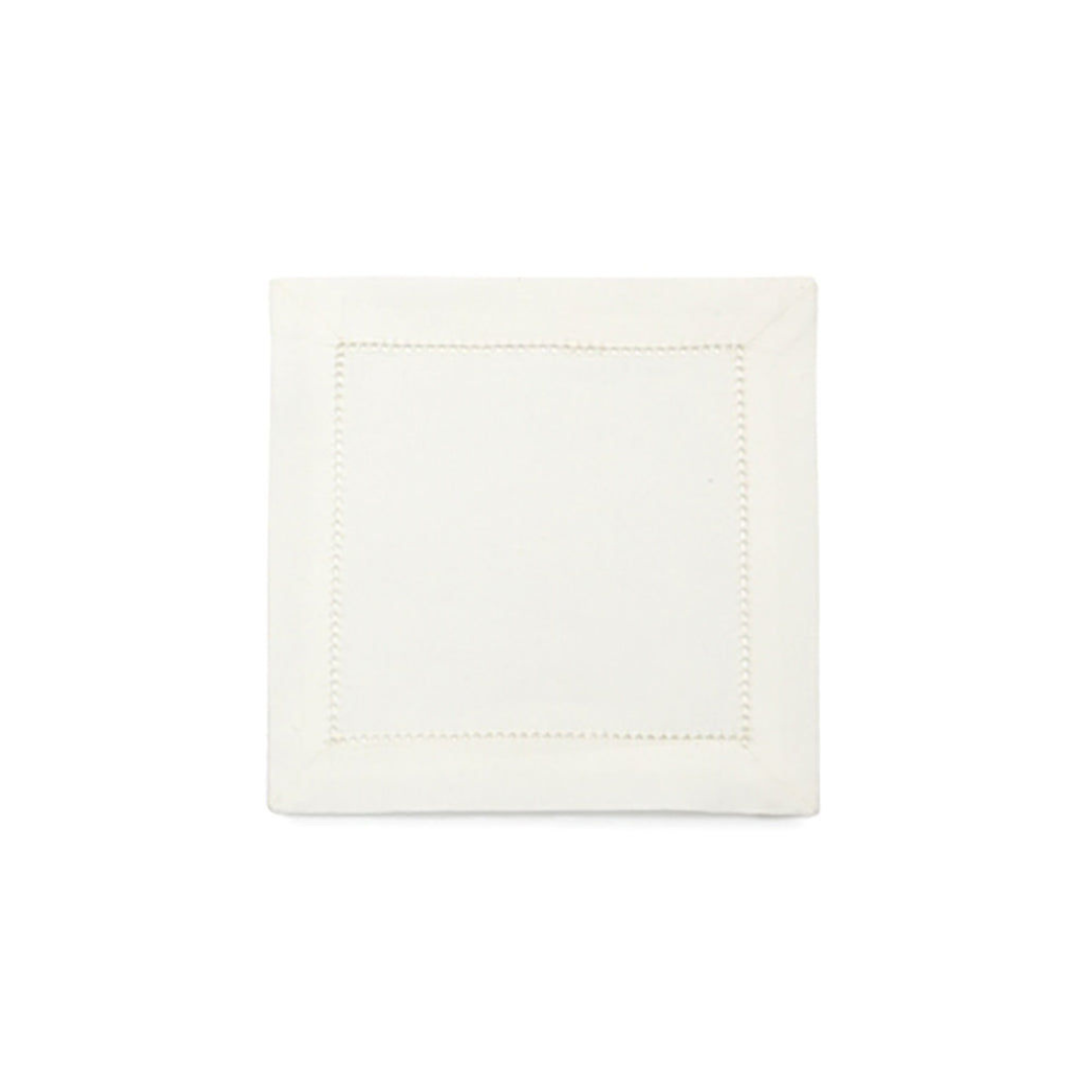 Set of 6 Hemstitch Square Cocktail Napkins