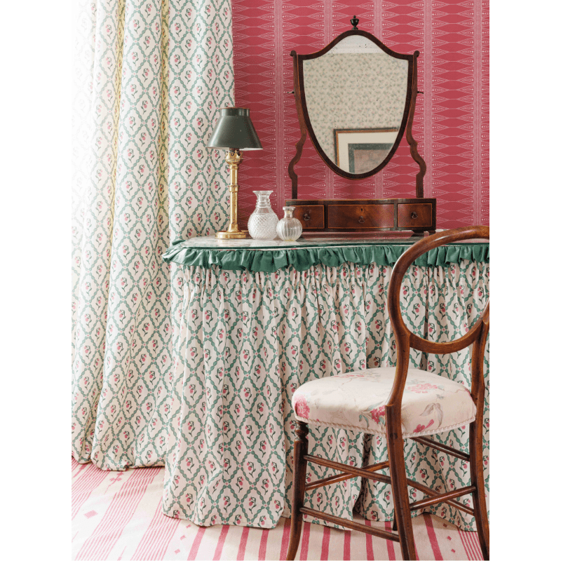 Wild Strawberry Trellis Fabric