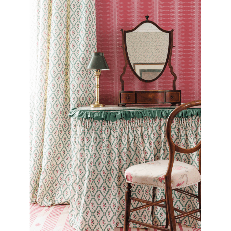 Wild Strawberry Trellis Fabric