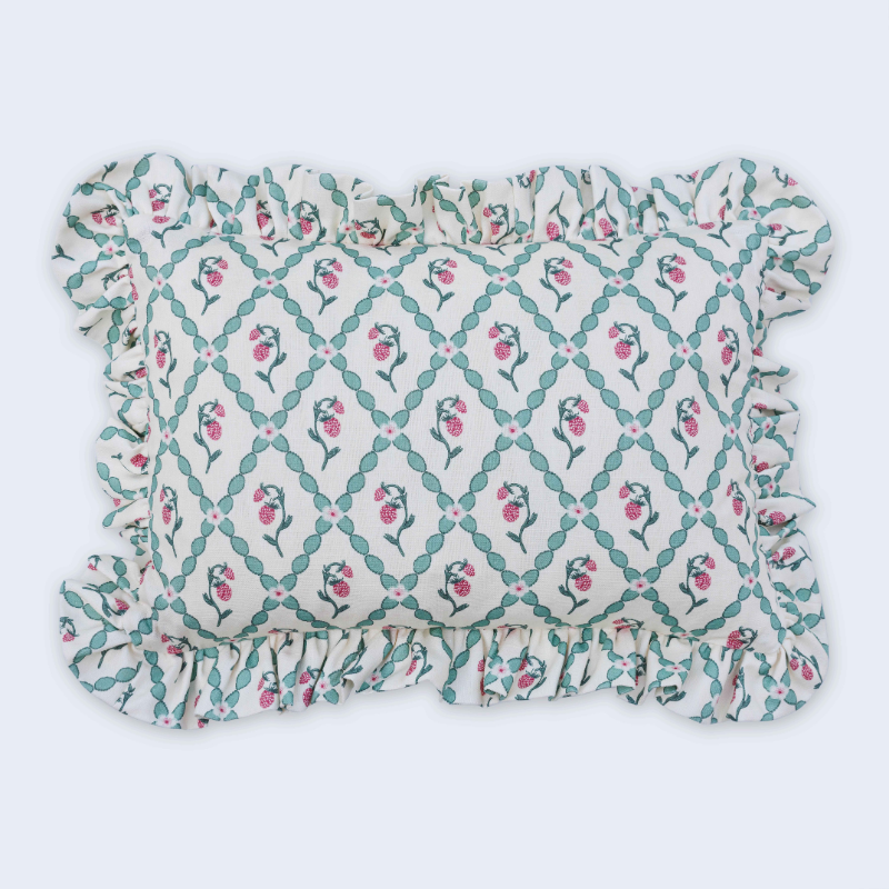 Strawberry Trellis Cushion