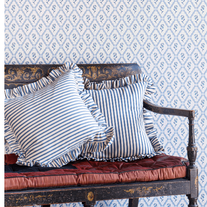 Wild Strawberry Trellis Wallpaper