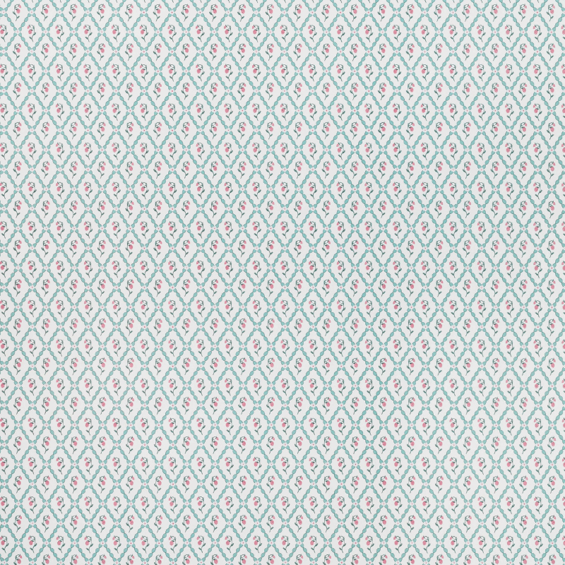 Wild Strawberry Trellis Wallpaper