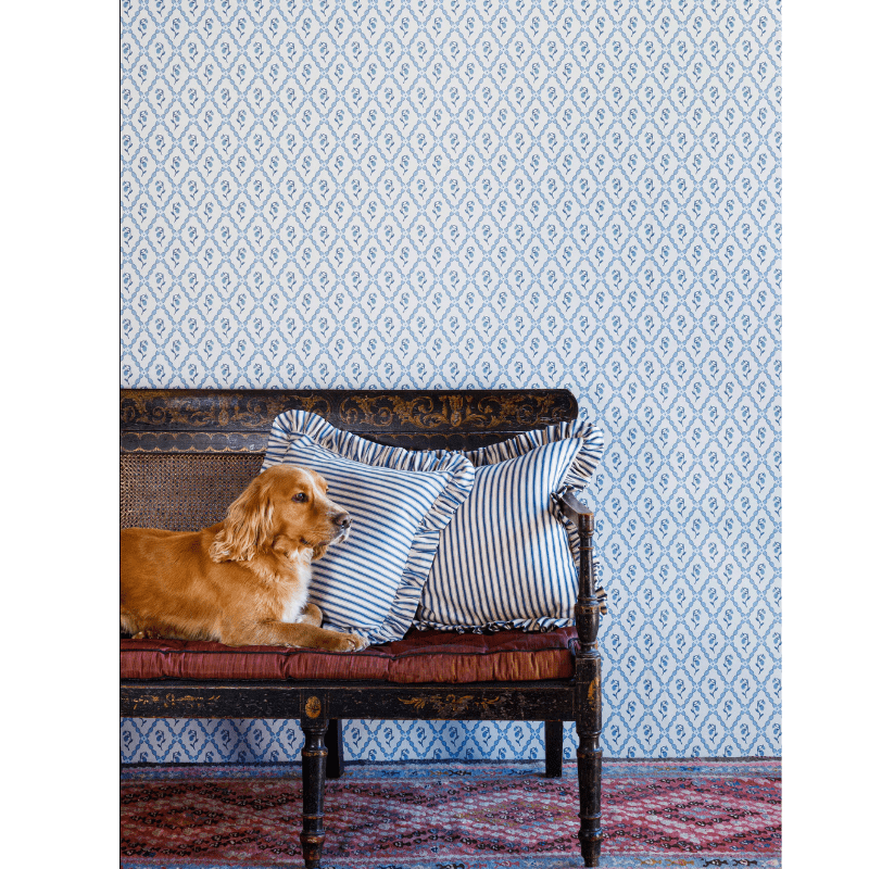 Wild Strawberry Trellis Wallpaper