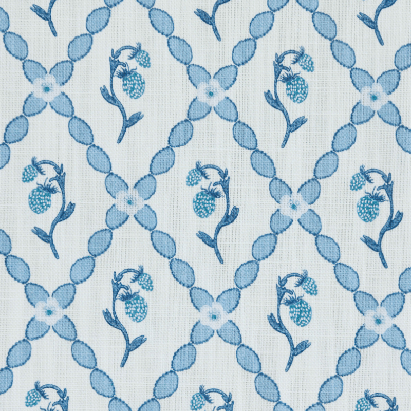 Wild Strawberry Trellis Fabric