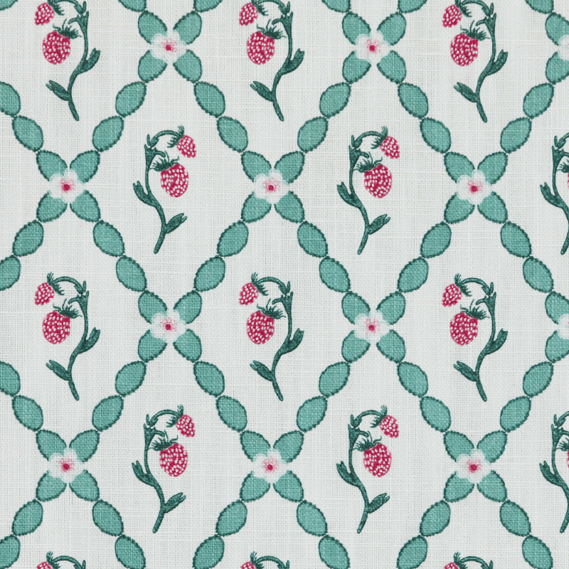 Wild Strawberry Trellis Fabric
