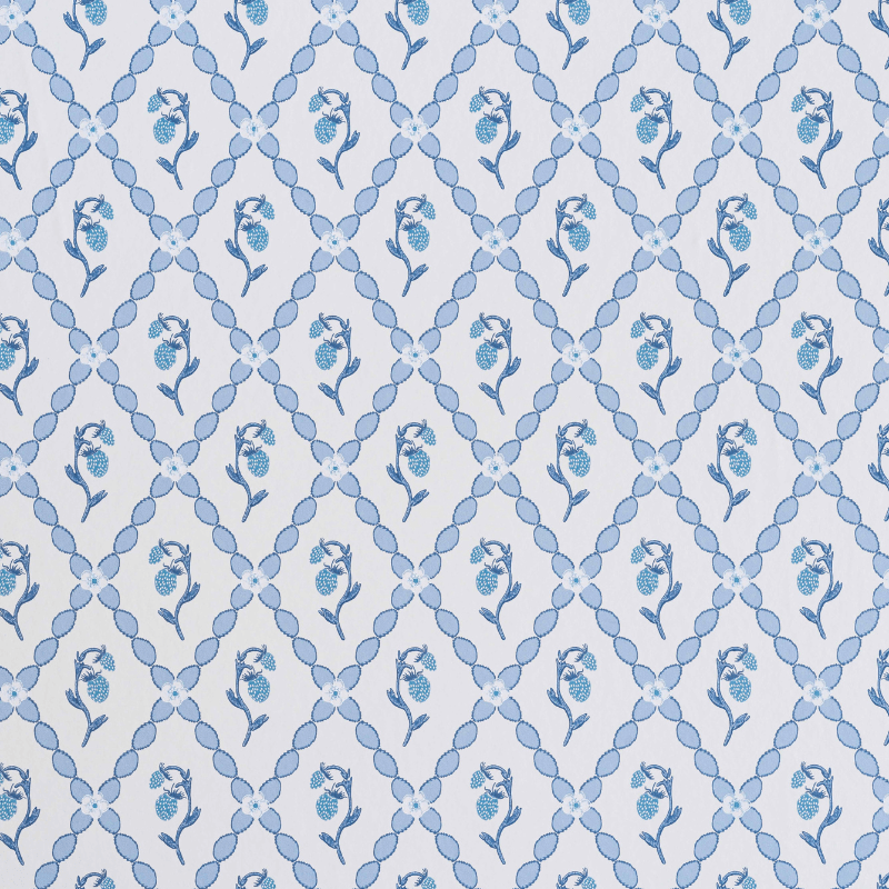 Wild Strawberry Trellis Wallpaper